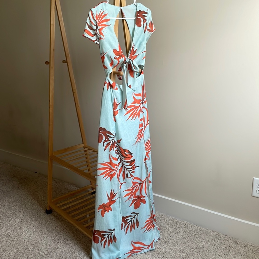 Tropical maxi dress